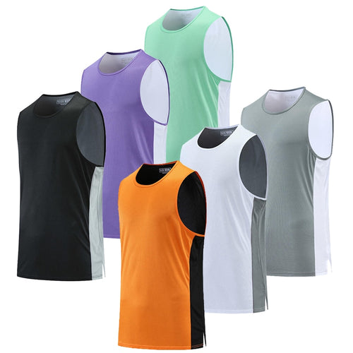 Load image into Gallery viewer, Sleeveless Vest Basketball Football Running Sports Tank Tops Gym Fitness Shirt Plus Size Multi-colored Unisex Clothing
