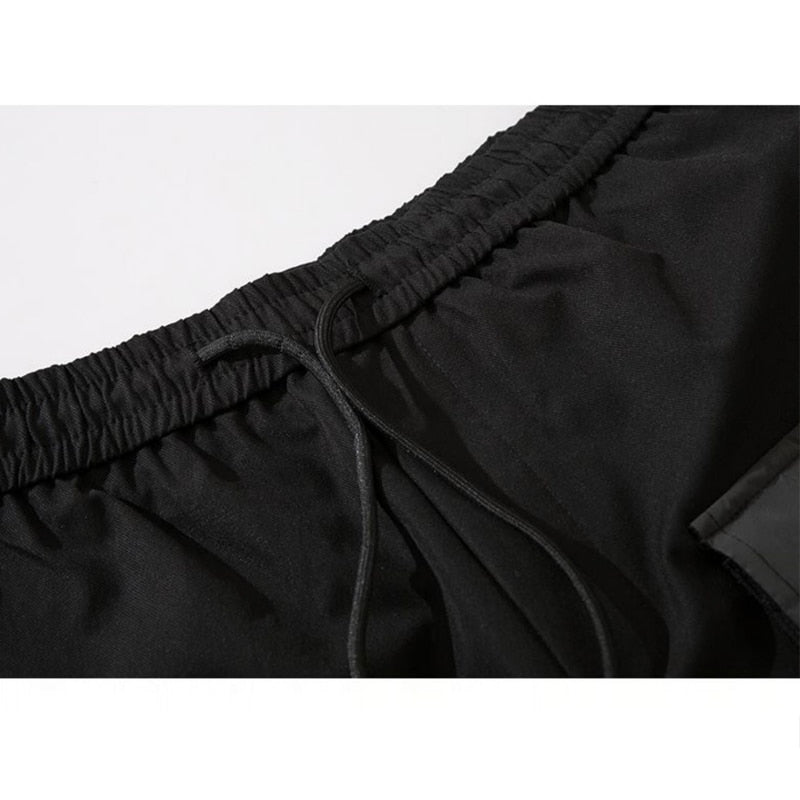 Hip Hop Function Tactical Cargo Pants Men Multi Pocket Joggers Trousers Elastic Waist Fashion Streetwear Pant