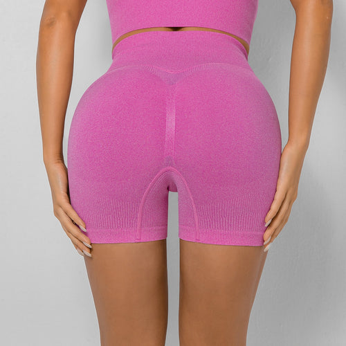Load image into Gallery viewer, Summer new sports Yoga Sexy Shorts Solid color Seamless High waist Breathable Peach Hip Women&#39;s Gym Essential Hip-lifting pants
