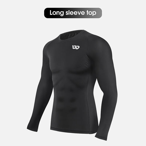 Load image into Gallery viewer, Men&#39;s Sports Set Long Sleeves Compression Shirts Top Pants Running Tights Quick Dry Workout Fitness Gym Yoga Suit
