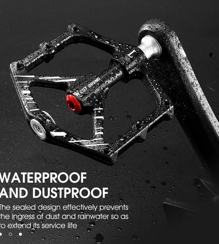 Ultralight Bike Pedals Aluminum Alloy Cr Mo Axle Spindle Anti-slip 9/16" Cycling 3 Sealed Bearing CNC Bicycle Pedals