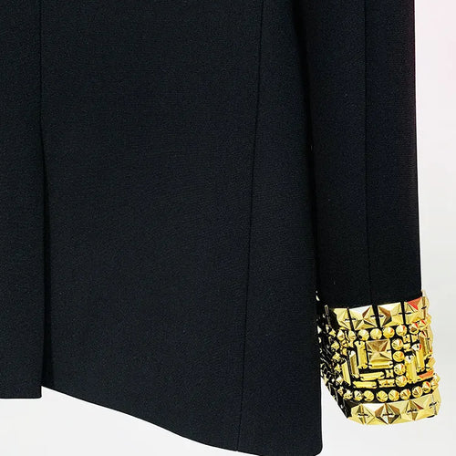 Load image into Gallery viewer, Patchwork Button Blazers For Women Notched Collar Long Sleeve Loose Casual Blazer Spring Female Fashion Clothing
