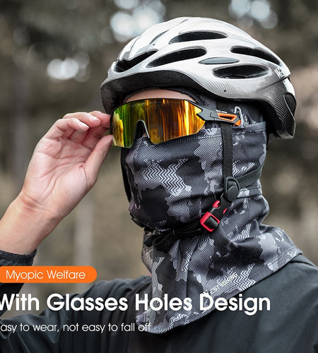 Winter Warm Cycling Cap Soft Fleece Balaclava Sport Scarf Neck Warmer Ski Bicycle Motorcycle Running Cap Bike Hat