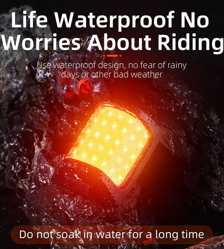 High-Brightness Taillights 180° Wide-Angle Bicycle Front And Rear Lights USB Rechargeable MTB Bike LED Floodlight