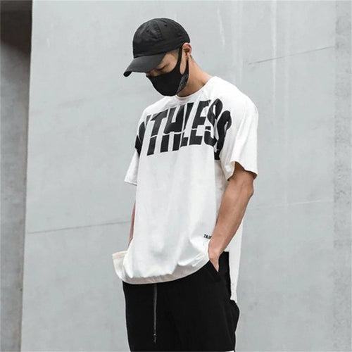 Load image into Gallery viewer, Cotton Casual Print T-shirt Men Gym Fitness Loose Short Sleeve Shirt Male Sport Tee Tops Summer Fashion Hip Hop Street Clothing
