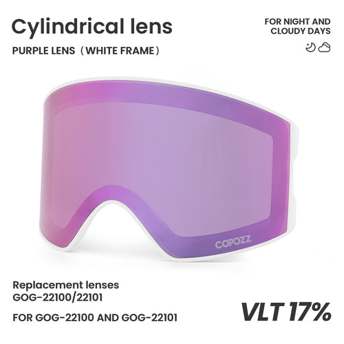 Load image into Gallery viewer, 22101 and 22100 Ski Goggles Magnetic Replacement Lenses Spherical lens and Cylindrical lens
