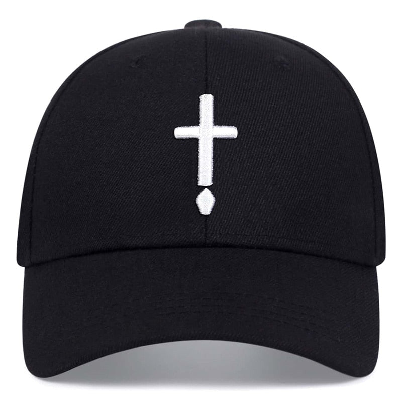 Men Women Fashion Embroidery Cross Baseball Cap Cotton Snapback Dad Hat Bone Casquette Summer Couple Hip Hop Caps