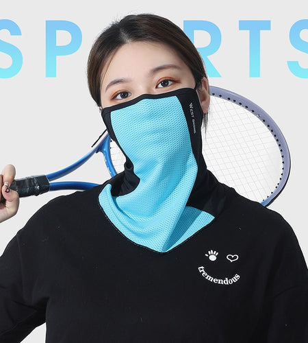 Breathable Summer Cycling Headwear Ice Silk Anti-UV Outdoor Sport Running Scarf Dustproof Men Women Bike Balaclava