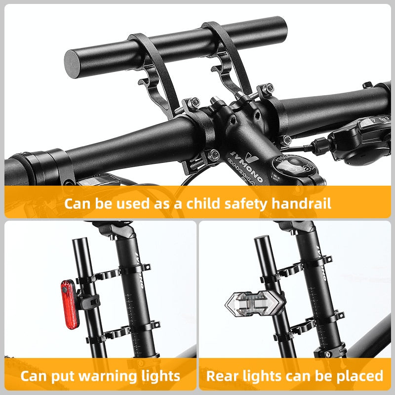 20-32MM MTB Road Bike Handlebar Extender Ultralight Aluminum Alloy Handle Bracket Bar For Phone Bike Computer Lights