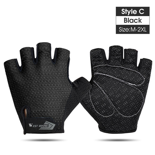 Load image into Gallery viewer, MTB Cycling Fingerless Gloves Shockproof Breathable Road Bike Gloves Half Finger Men Women Outdoor Sports Gloves
