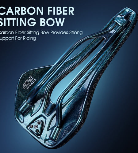 Carbon Fiber Ultralight 3D Printed Bike Saddle Comfortable Breathable Hollow MTB Mountain Road Bicycle Cycling Seat