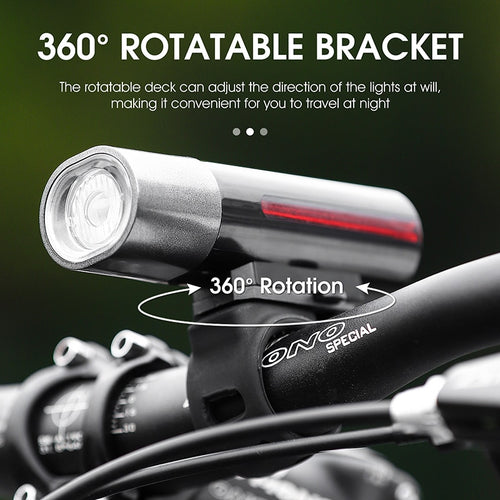 Load image into Gallery viewer, Rainproof Bike Light Front Lamp USB Rechargeable MTB Road Bicycle Cycling Headlight LED Flashlight Bike Accessories
