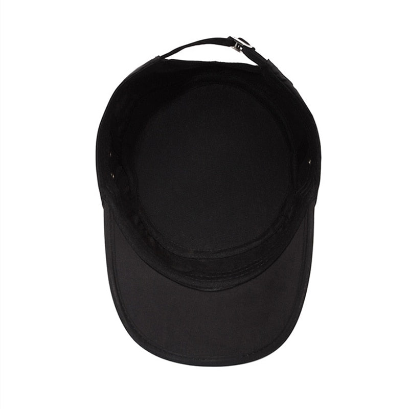 Summer Military Hats Unisex Fast Dry Baseball Cap Men Women Solid Outdoor Travel Fashion Sun-Proof Flat Top Hat