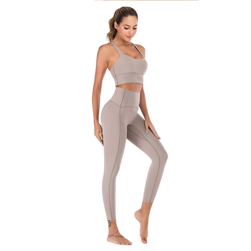 Naked-Feels Yoga Pants Sports Tight Woman Legin Fitness Skin Workout Gym Legging For Women High Waist Yoga Pants Ankle-Length