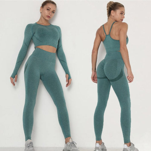 Load image into Gallery viewer, 2 Pieces Yoga Set Sexy Cutout Crop Top Short Sets Womens Outfits Sports Bra Leggings Fitness Jumpsuit Workout Clothes For Women
