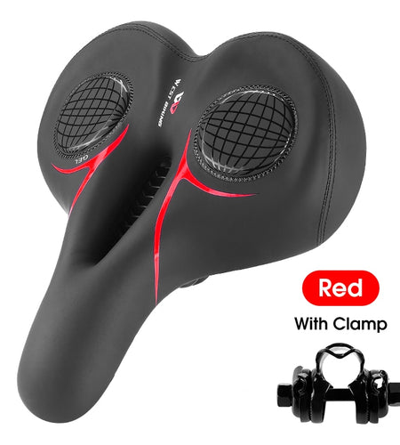 GEL Bicycle Saddle Ergonomic Soft Widen Thicken Cushion Long Distance Riding MTB Road Bike Comfortable Cycling Seat