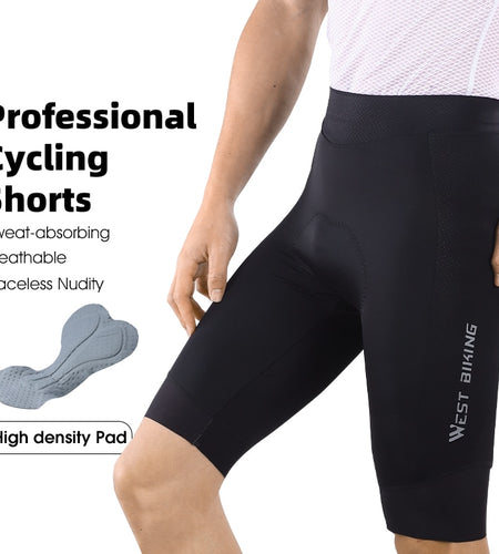 Men Cycling Padded Shorts Long Distance Enduro MTB Short Tights Biker Shockproof Cyclist Racing Compression Shorts