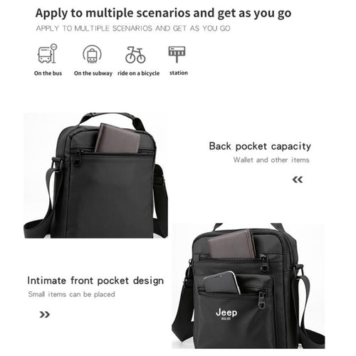 Load image into Gallery viewer, Men&#39;s Handbag Messenger Shoulder Bags Nylon High Quality Waterproof Business Casual High Capacity Male Tote Men Bag
