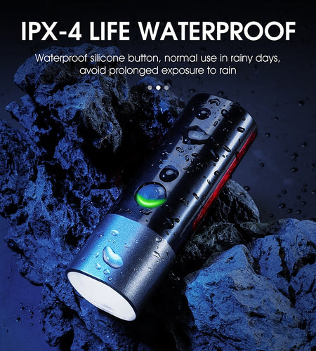 Rainproof Bike Light Front Lamp USB Rechargeable MTB Road Bicycle Cycling Headlight LED Flashlight Bike Accessories