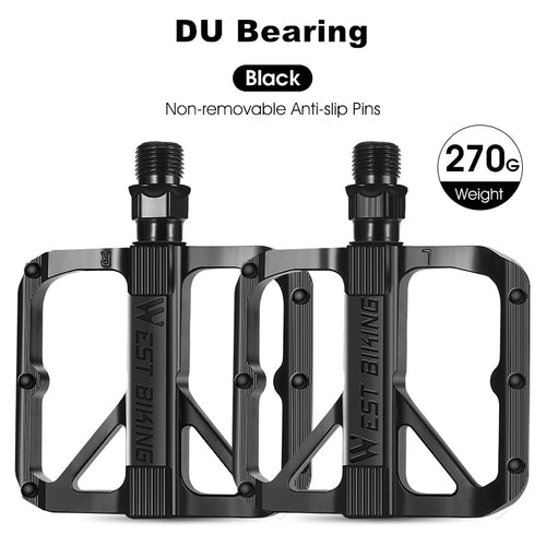 Load image into Gallery viewer, Ultralight Bicycle Pedals Aluminum Alloy MTB BMX Road Bike Pedal DU Bearing Anti-slip Flat Pedal Cycling Accessories
