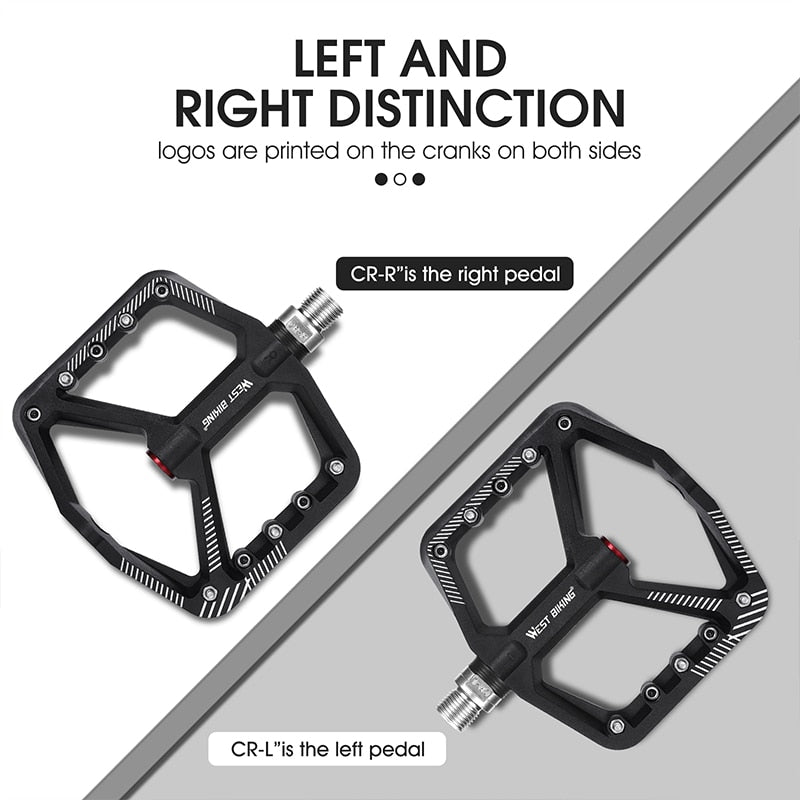 Ultralight Nylon Bicycle Pedals DU Sealed Bearings MTB Road BMX Pedals Non-Slip Waterproof Bike Part Flat Pedals