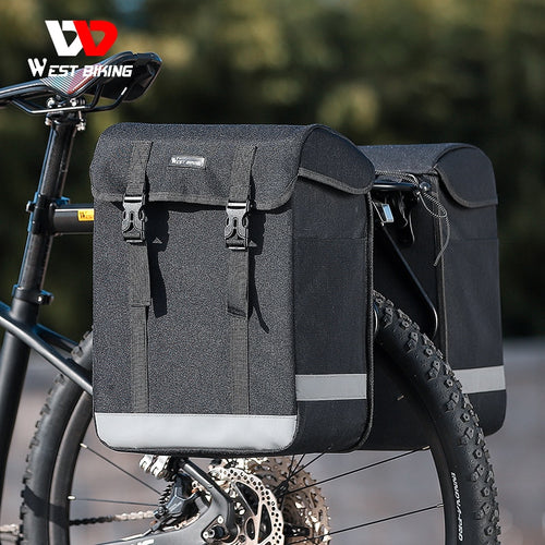 Load image into Gallery viewer, 33L Large Capacity Cycling Pannier Double Side Bike Trunk Bag MTB Road Bicycle Travel Luggage Carrier Pack Bag
