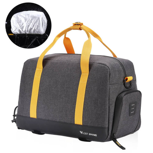 Load image into Gallery viewer, 8.3L Bike Trunk Bag Large Capacity MTB Road Electric Bicycle Bag Travel Luggage Carrier Handbag Cycling Panniers
