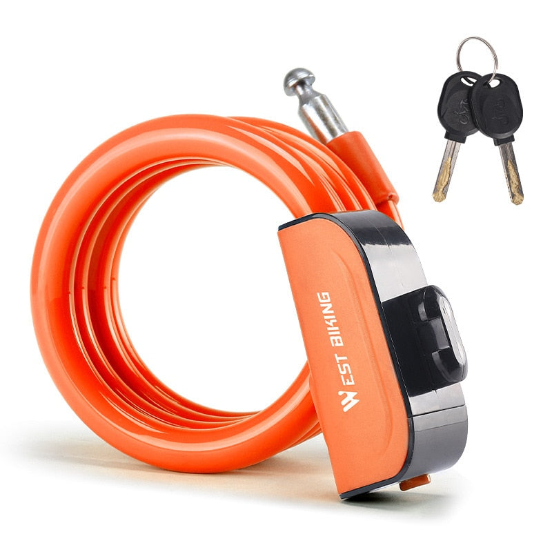 Bike Lock Anti Theft Security Bicycle Accessories Cable Lock MTB Road Bike Multicolor Cycling Portable Wire Lock