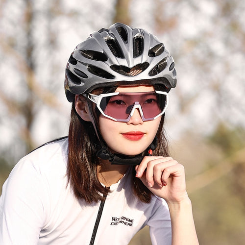 Load image into Gallery viewer, Photochromic Cycling Sunglasses Men Women MTB Road Bike Sports Glasses UV400 Goggle Fishing Biking Aesthetic Eyewear
