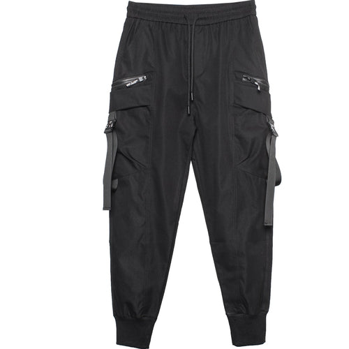 Load image into Gallery viewer, Tactical Functional Pants Joggers Men Multiple Pockets Trousers Autumn Hip Hop Streetwear Harem Pant Black
