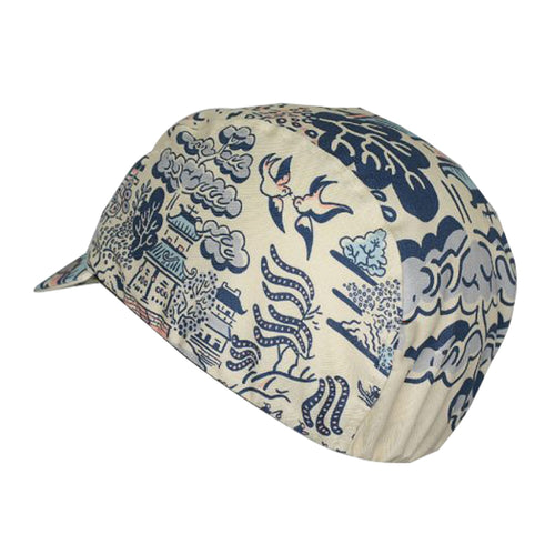 Load image into Gallery viewer, Classic Retro Chinese Style Ink Painting Polyester Cycling Caps Road Bike Sports Summer Hat Quick Dry Moisture Wicking
