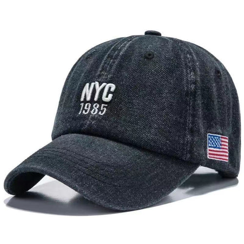 Load image into Gallery viewer, Fashion NYC Denim Baseball Cap Men Women letter Embroidery Snapback Hat Casquette Summer Sports USA Hip Hop Caps sun hats
