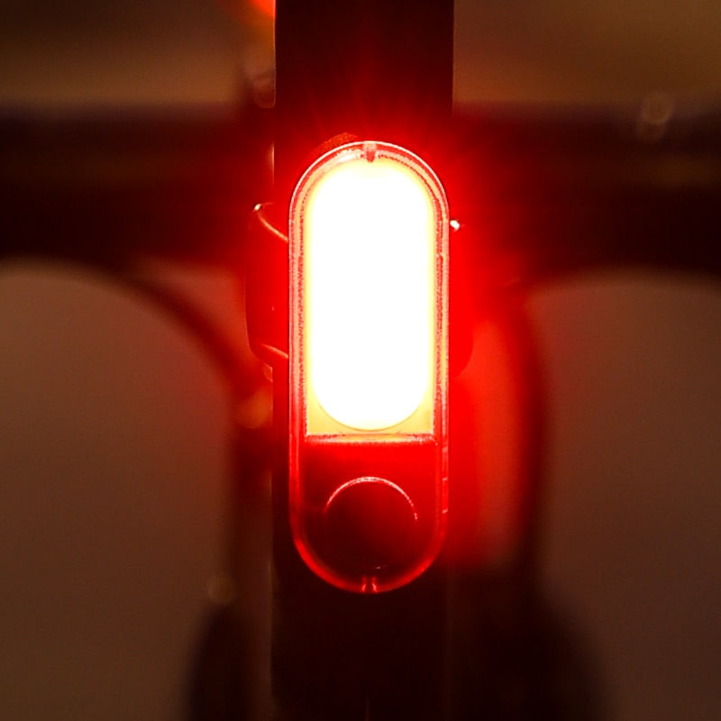 Rechargable Bicycle Rear Light High Visibility MTB Road Bike Flashing Taillights Safety Warning USB LED Lights