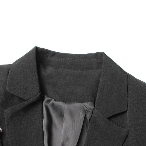 Load image into Gallery viewer, Minimalist Patchwork Sequined Blazers For Women Notched Collar Long Sleeve Slim Autumn Blazer Female Fashion
