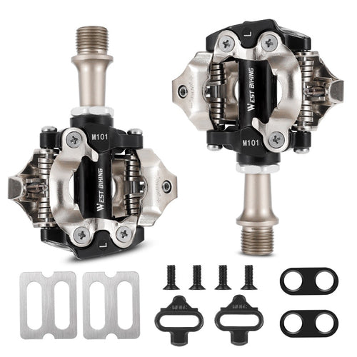 Load image into Gallery viewer, Mountain Bike Lock Pedals Sealed Clipless 9/16&quot; Crank With SPD Cleats Ultralight Bicycle Parts Aluminum Alloy Pedal
