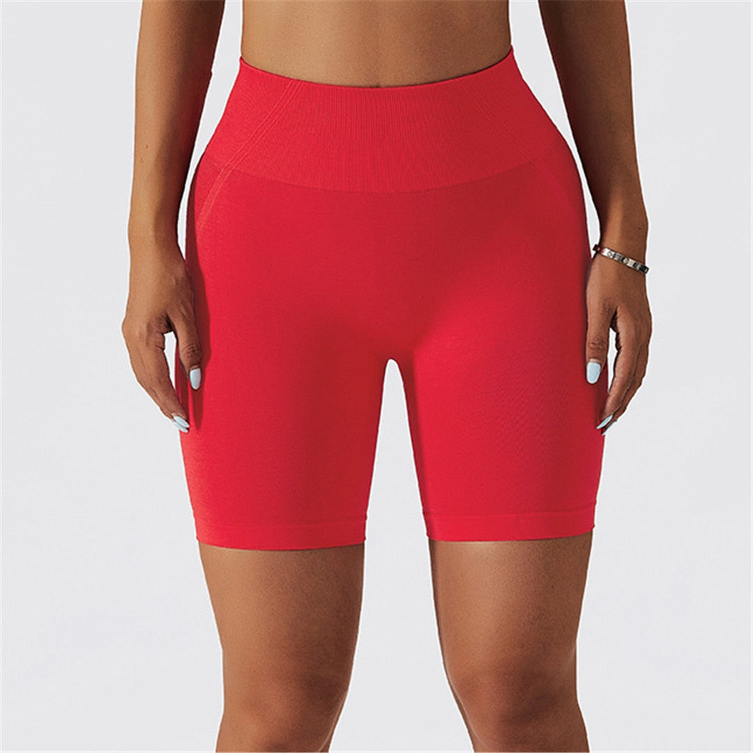 S - XL 11 Colors Yoga Shorts Gym Sport Shorts Butt Lift High Waist Shorts For Women Breathable Fitness Seamless Sportwear A091S