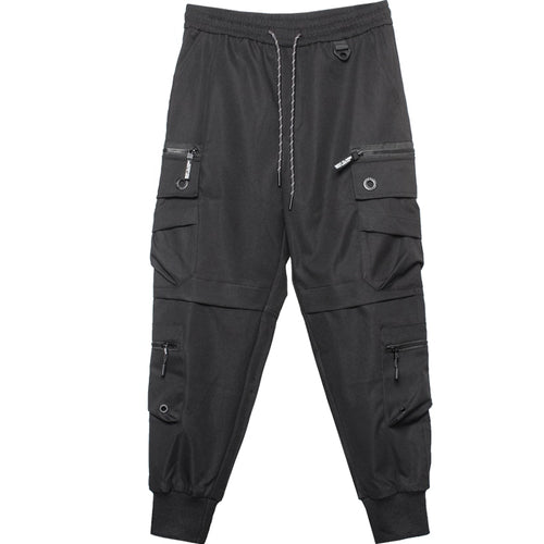 Load image into Gallery viewer, Hip Hop Harem Pants Autumn Tactical Multi-pocket Joggers Trousers for Men Elastic Waist Fashion Pant Streetwear Men
