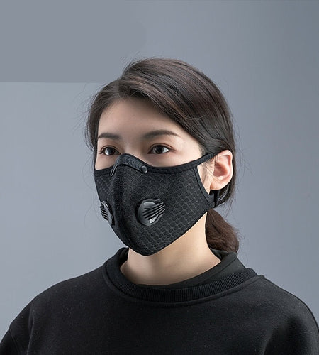 Cycling Face Mask Filter PM2.5 Anit-fog Breathable Dustproof Bicycle Respirator Sport Protection Dust Mask Anti-droplet