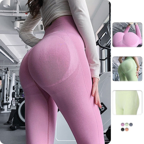Load image into Gallery viewer, Seamless Yoga Pants High Waist Hip Lift Fitness Female Tights Leggings Running trousers Comfortable and Formfitting
