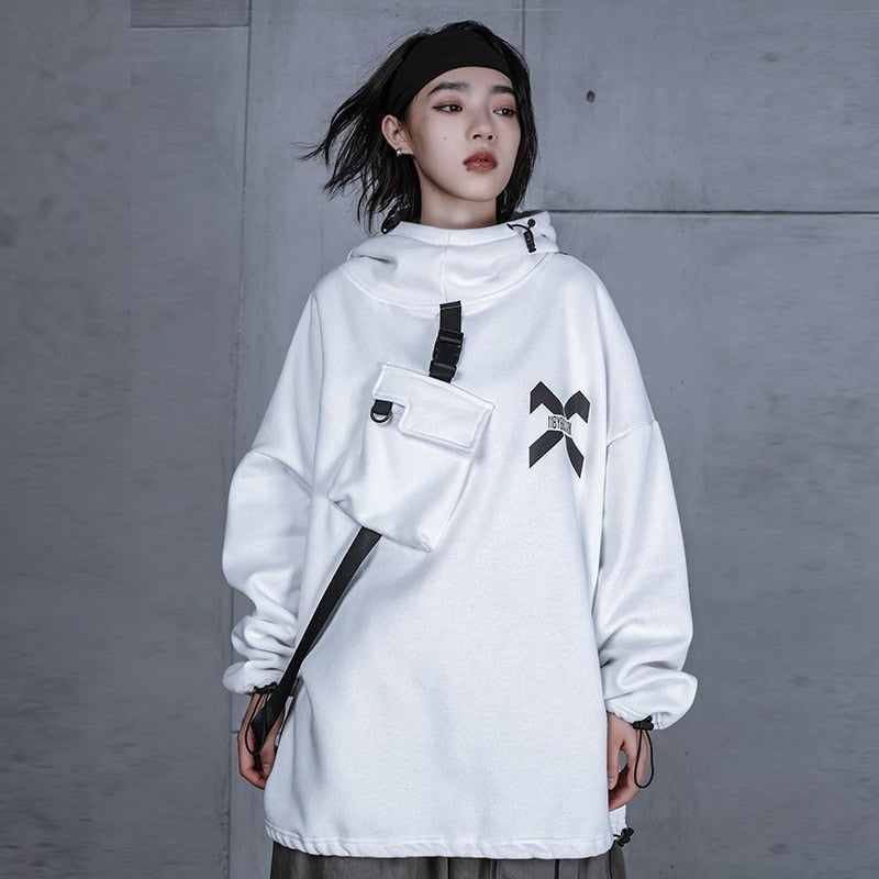 Harajuku Women Hoodie Autumn Hip Hop Streetwear Hoodies Sweatshirts Astronaut Cotton Tops Pullovers Techwear