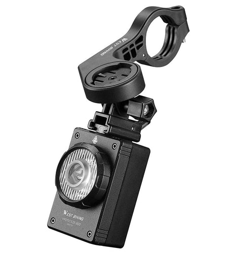 Bike Light Hoisting Headlight With Multifunctional Holder For Garmin Bryton Computer USB Recharge 800LM Flashlight