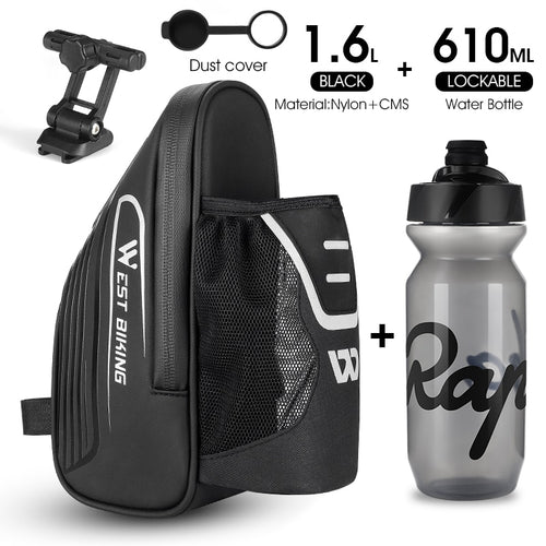 Load image into Gallery viewer, Bike Saddle Bag With Water Bottle Pocket MTB Road Bicycle Under Seat Bag Waterproof Tail Pannier Cycling Accessories
