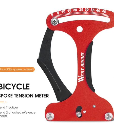 Bicycle Spoke Tension Meter Measuring Tool Aluminum Alloy Wheel Repair Tool Road Bike Indicator Meter Tensiometer