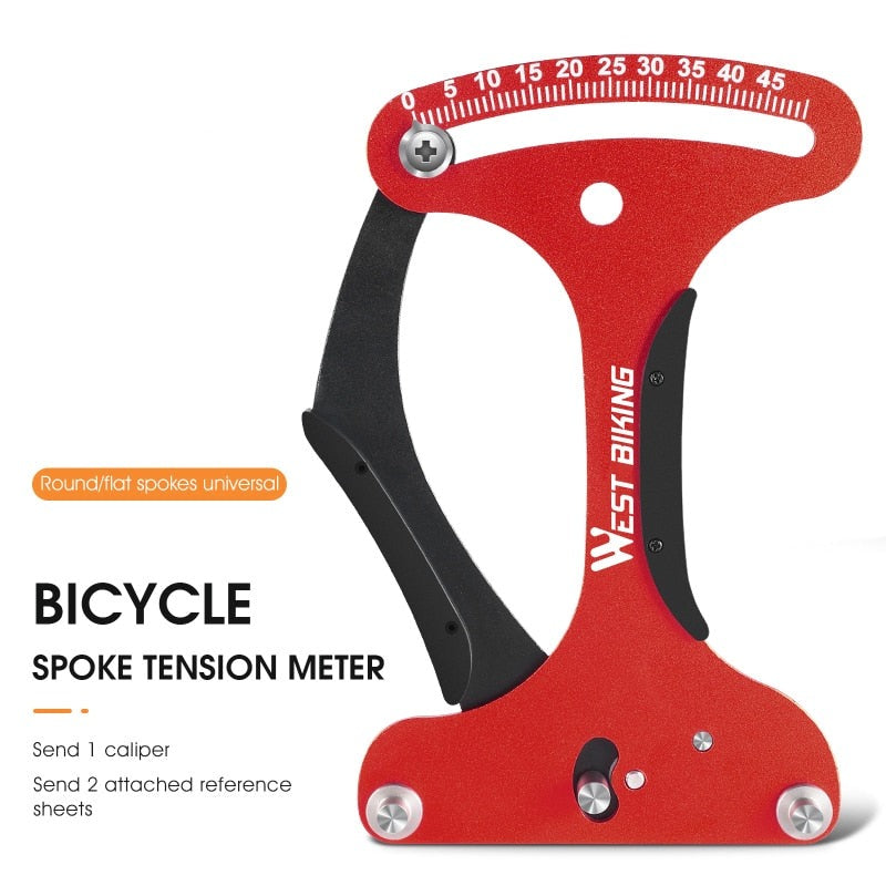 Bicycle Spoke Tension Meter Measuring Tool Aluminum Alloy Wheel Repair Tool Road Bike Indicator Meter Tensiometer