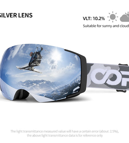 Magnetic Ski Goggles 2s Quick-Change Lens Professional Skiing Eyewear Men Women Anti-fog Snowboard Ski Glasses
