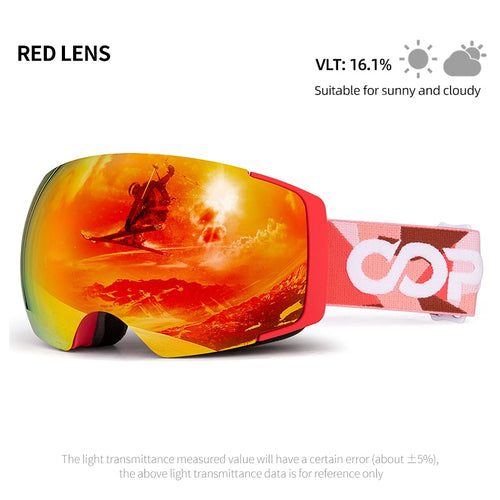 Load image into Gallery viewer, Magnetic Polarized Ski Goggles 2s Quick-Change Lens Professional Skiing Eyewear Men Women Anti-fog Snowboard Ski Glasses
