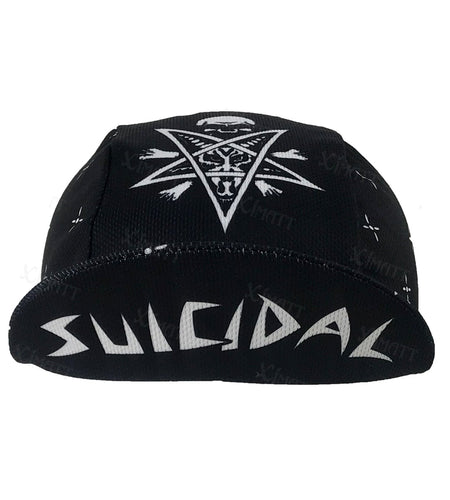 Classic Retro Black Skull Polyester Summer Bicycle Men's Caps Apply To Cycling Running Climbing Quick Dry Balaclava Cool