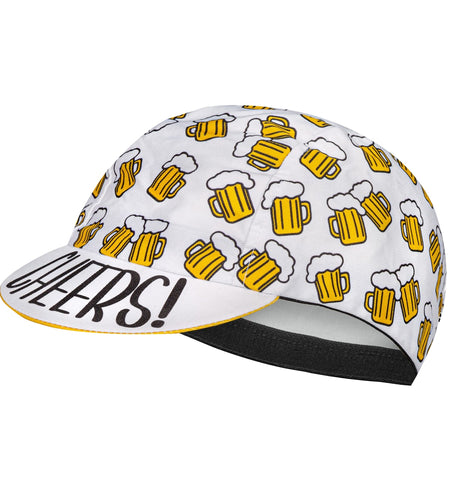 Classic Retro White Beer Polyester Bicycle  Men's Caps Quick Dry Breathable Summer Sports Cycling Balaclava