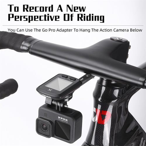 Load image into Gallery viewer, Racing Bicycle Handlebars Centered Computer Holder GPS Bike Support Cycling Flashlight Gopro Mount Extension
