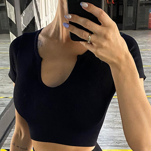 Load image into Gallery viewer, Seamless Sportswear 2 Pieces Yoga Set Women U Neck Crop Top Leggings Pants Fitness Running Workout Clothes Gym Outfit A055TP
